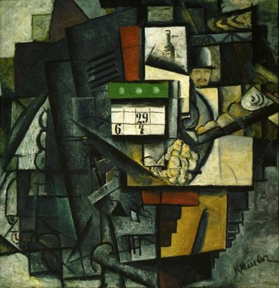 Lady on a Tram Station by Kazimir Severinovich Malevich